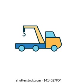 Crane icon Vector Illustration on the white background.