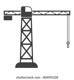 Crane icon Vector Illustration on the white background.