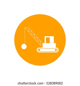 Crane icon Vector Illustration on the white background.