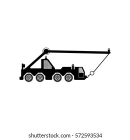 Crane icon Vector Illustration on the white background.