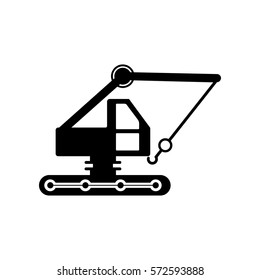 Crane icon Vector Illustration on the white background.