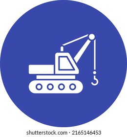 Crane icon vector image. Can also be used for Vehicles. Suitable for mobile apps, web apps and print media.
