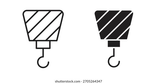 Crane icon Vector isolated design element. EPS10