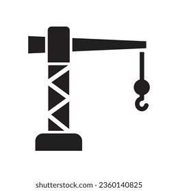 Vector de icono de grúa en el diseño de moda