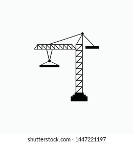 crane icon vector sign symbol isolated