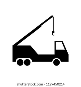 Crane icon vector icon. Simple element illustration. Crane symbol design. Can be used for web and mobile.