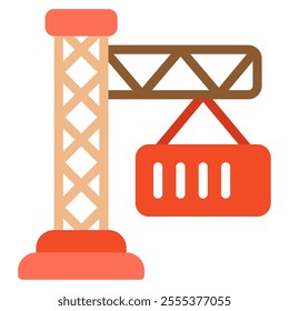 Crane icon for web, app, infographic, etc