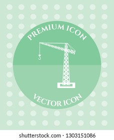 Crane Icon for Web. Application, Software & Graphic Design.