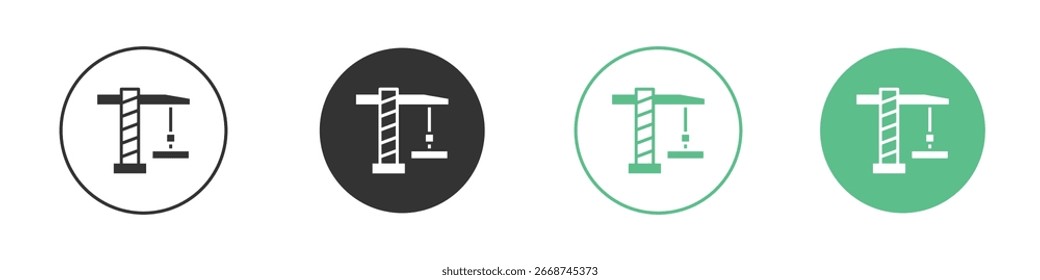 Crane icon for your website or app. eps10