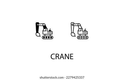 Kransymbole mit 2 Stilen Umriss Symbol, Glyph Symbol, Vektorstock.