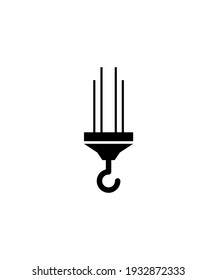icono de grúa,icono de vecor mejor plano.