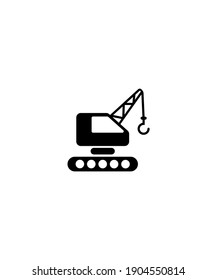 icono de grúa,mejor icono plano del vector.