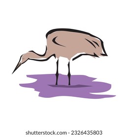 Crane illustration isolated on a white background in EPS10