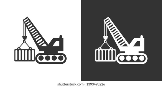 Crane Illustration Sign Icon Vector