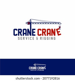 Crane industry logo design vector template