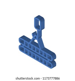 Crane isometric left top view 3D icon