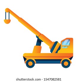 Crane Lift Icon Cartoon Crane Lift Stock Vector (Royalty Free ...