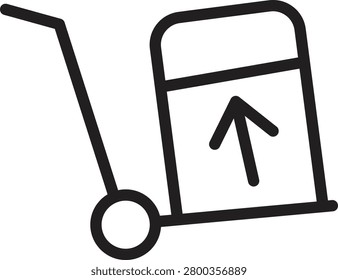 Crane Lifter Lifting Line Icon