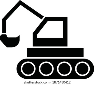 crane and lifter Vector Icon 