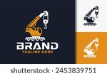 Crane and Lifting Equipment logo vector design template illustration