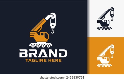 Crane and Lifting Equipment logo vector design template illustration