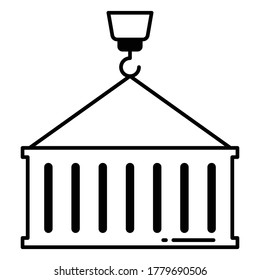 
Crane load Glyph Style vector icon which can easily modify or edit
