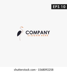 Crane Logo Design Vector Modern Template. Crane Logo. Vector Illustration