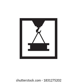 Plantilla vectorial de diseño de símbolo de logotipo de grúa