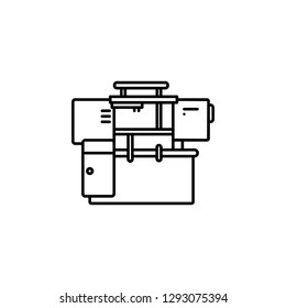 crane, machine, factory icon. Element of production icon for mobile concept and web apps. Thin line crane, machine, factory icon can be used for web and mobile