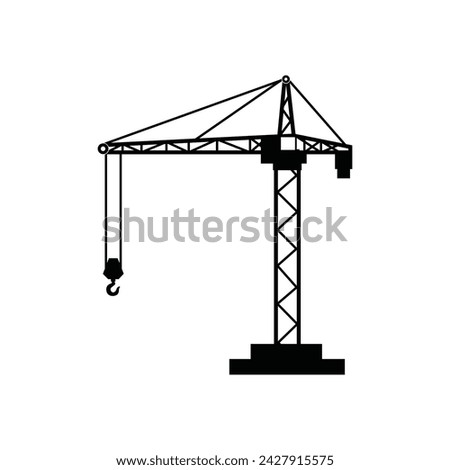 Crane, machinery, hook, factory, gasoline icon