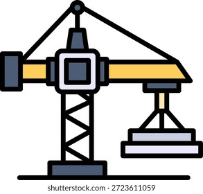 Vector de diseño de iconos creativos Nuevos de la grúa