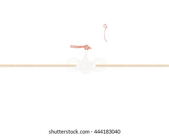 crane noshi paper : japanese envelope decoration