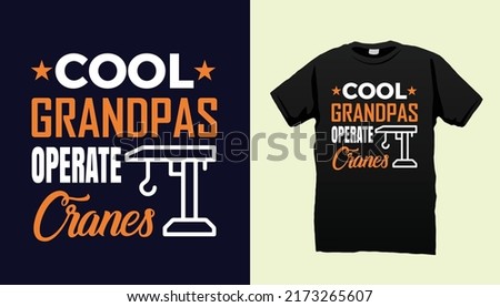 Crane operator t shirt design vector