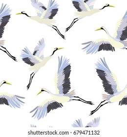 crane , pattern, vector, illustration
