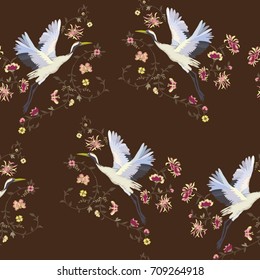 crane, pattern, vector, illustration