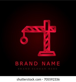 Crane red chromium metallic logo