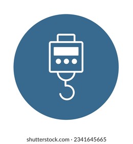 Crane scale Vector Icon which can easily modify

