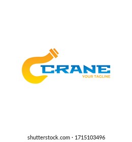 Crane sign. Build logo design. Construction logo. Vector sign or symbol for construction industry.
