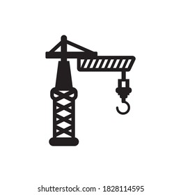 Crane sign symbol logo design vector template