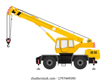 The crane silhouette on a white background.