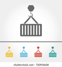 Crane Single Icon Vector Illustration