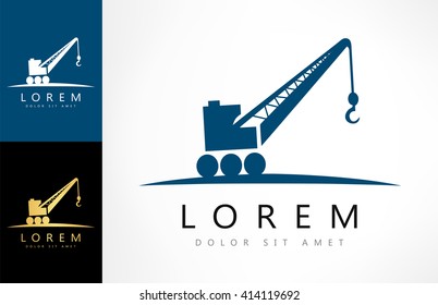 Crane symbol. vector illustration.