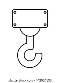 crane tool icon. delivery design. vector graphic