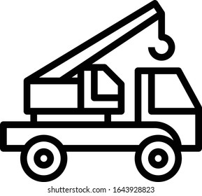 Crane - Transportation icon set. High quality outline vector illustration for website and mobile application.