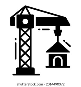 Kraniche, trendige Symbol, flach einzeln auf weißem Hintergrund. Symbol für Ihr Webdesign, Logo, App, UI.