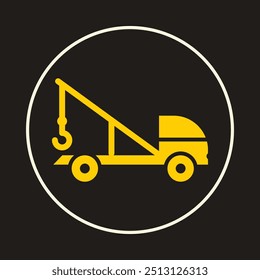 Crane trendy icon moral abstract vector illustration colorful artwork beautiful design.eps