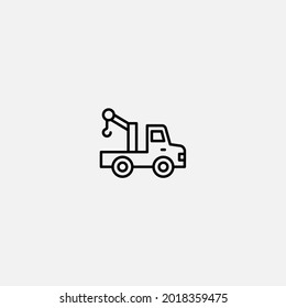 Crane truck icon sign vector,Symbol, logo illustration for web and mobile