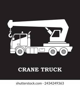 Crane truck icon vector illustration design