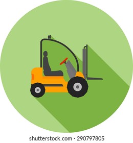 Crane, truck, lift  icon vectgor image. Can also be used for transport, transportation and travel. Suitable for mobile apps, web apps and print media. 