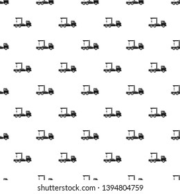 Crane truck pattern seamless vector repeat geometric for any web design